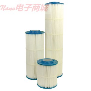 19-1/2“L 濾芯，褶滌綸，5微米標(biāo)稱(chēng)額定
