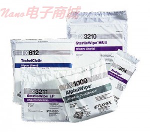 TEXWIPE TEXTRA?低微粒濕巾，12“×12”，100/bag