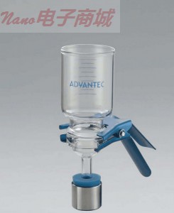 Advantec 燒結(jié)玻璃支持，1000毫升容量標(biāo)準(zhǔn)玻璃微分析濾波器座