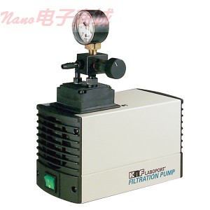 Ryton N86 KT.45P 耐腐蝕隔膜真空/壓力泵；0.19 CFM，聚四氟乙烯，工業用?浸濕部件，115 VAC，真空表