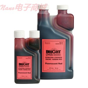 溶劑型Flouresent的紅色染料，4盎司,Kingscote 506250-RF4 Fluorescent RED Leak Tracer Dye