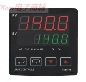 Love controls 4C-5 溫度控制，1/4 DIN，溫度輸入，電流輸出