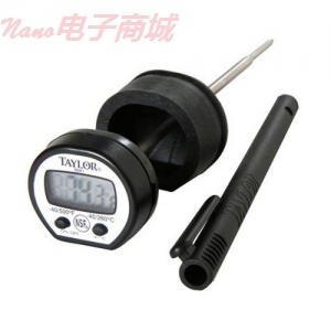 泰勒taylor 9841RB經典瞬時高溫袖珍溫度計(含5“探頭和橡膠保護套 )