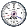 美國PTC  315CRRMM帶有最大最小輔助手的四磁鐵式工業導軌表面溫度計