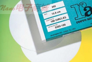 英國Whatman 5200-185， Reeve Angel濾紙，1-5um，直徑185mm，慢速標準定性纖維素濾紙