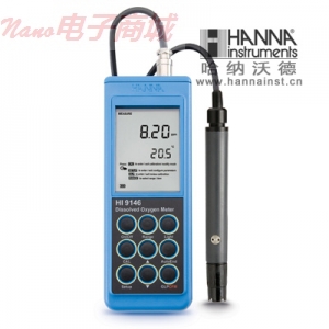 HANNA/哈納HI9146/04防水型便攜式微電腦溶解氧/飽和溶氧/溫度測定儀