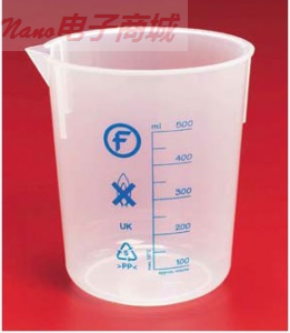 Fisherbrand FIS02-591-30 Griffin低型燒杯，聚丙烯，500ml